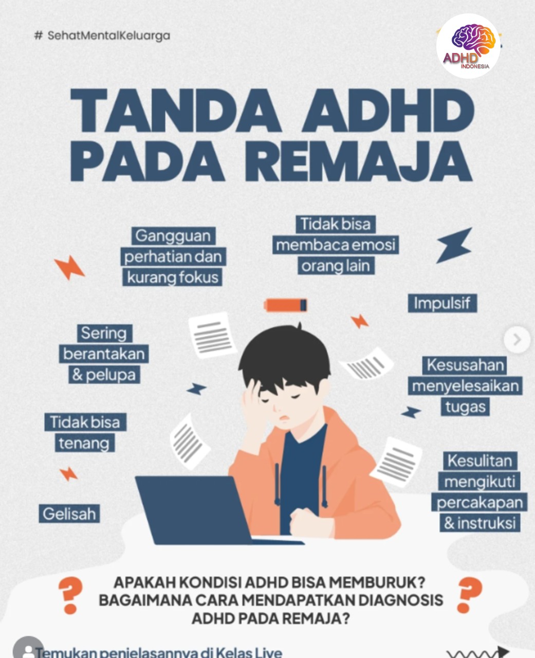 Screening ADHD Non-Diagnostik: Edukasi Awal bagi Orang Tua di Kota Surabaya